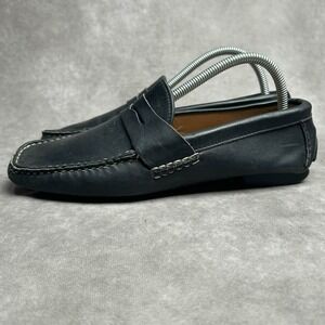 Allen Edmonds Revere Black Leather Slip On Penny Loafer Shoes Men's US 7.5 D